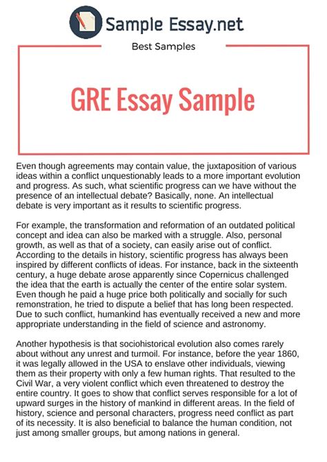 Sample Gre Essay Questions And Answers Doc