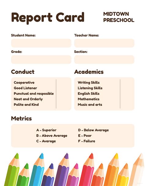 Sample Kindergarten Report Card Solution Tree PDF