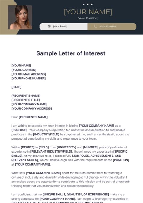 Sample Letter of Interest Template to Captivate and Land Your Dream Job