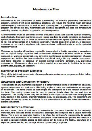 Sample Maintenance Plan - AISNSW - Association of Independent PDF Doc