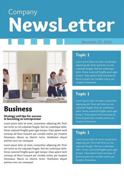 Sample Newsletter Template