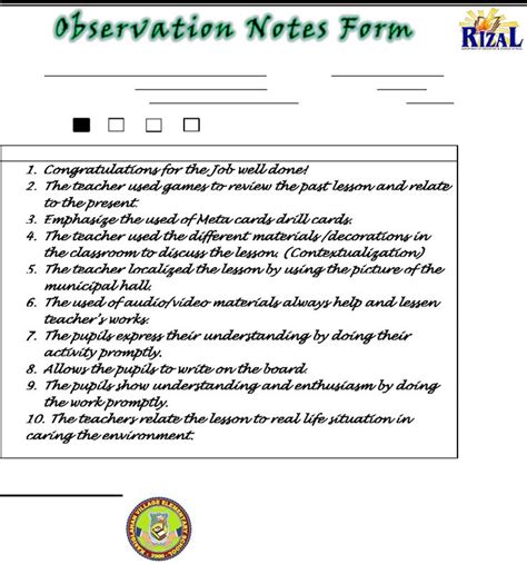 Sample Of Observation Notes For Preschoolers Ebook Kindle Editon