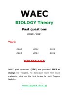 Sample Quetions And Answers Waec 2014 On Biology Theory Epub