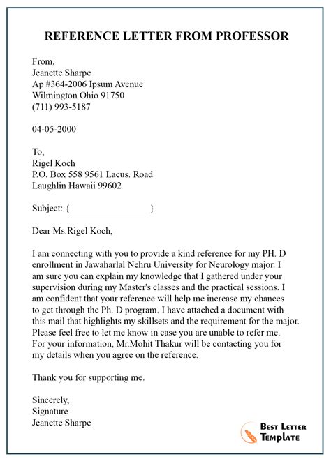 Sample Request for Letter of Recommendation from Professor: A Comprehensive Guide for Students