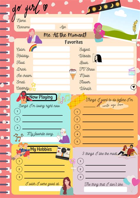 Sample Slam Book Template