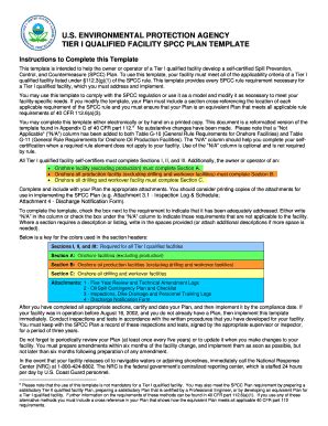 Sample Spcc Plan Template