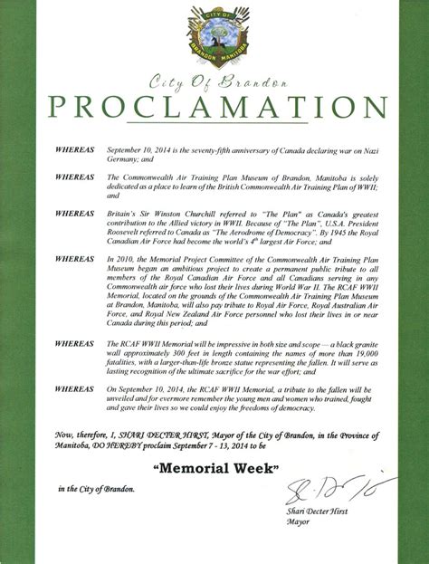 Sample proclamation templates honoring someone Ebook Epub