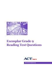 Sample questions for act aspire Ebook Epub