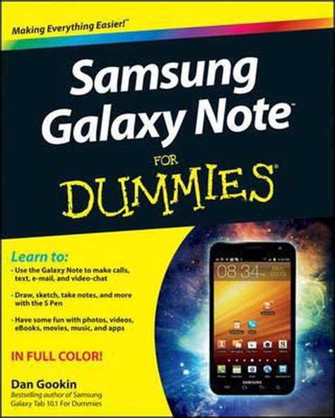 Samsung Galaxy Note For Dummies Kindle Editon