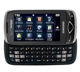 Samsung SCH U820 keyboard 3 megapixel Bluetooth Epub