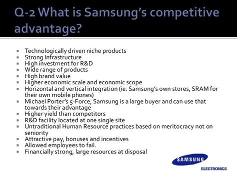 Samsung Strategic Management Case Studies With Solution PDF