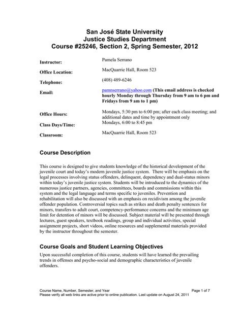 San Jose State University Justice Studies: A Comprehensive Guide