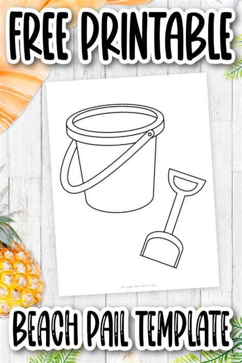 Sand Pail Template