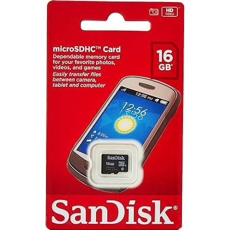 Sandisk MicroSDHC Memory RETAIL PACKAGE Epub