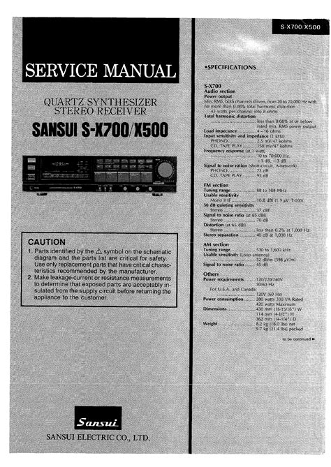 Sansui S-x500 User Guide Ebook PDF