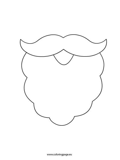 Santa Beard Template Printable