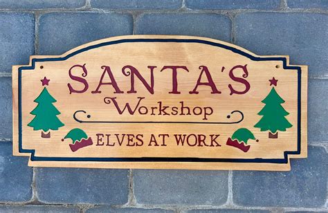 Santas Workshop Printable Sign