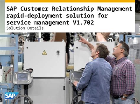 Sap Crm Service Management Rapid Deployment Solution PDF