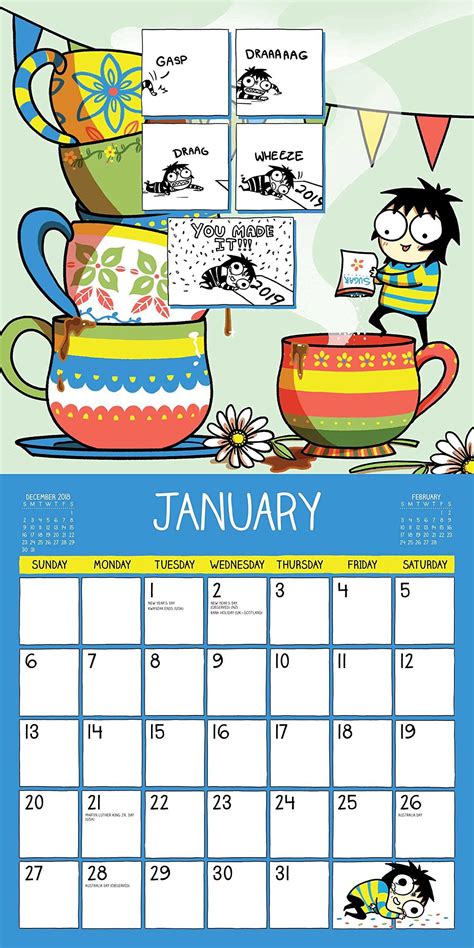 Sarah s Scribbles 2019 Wall Calendar Epub