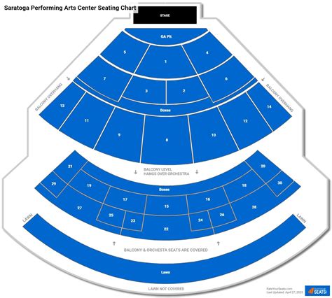 Saratoga Performing Arts Center Seating Chart: The Ultimate Guide to the Best Seats in the House