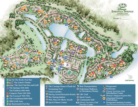 Saratoga Springs Disney Map: Unleashing the Ultimate Resort Experience