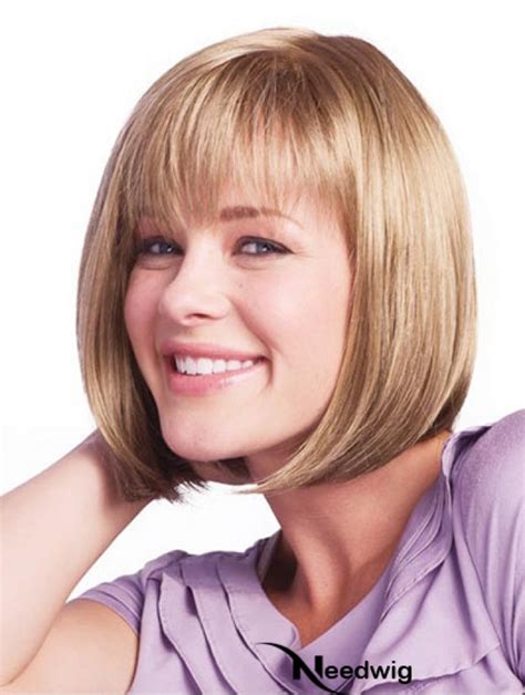 Sassy Brown Straight Chin Length Wigs for Cancer: VS 2023