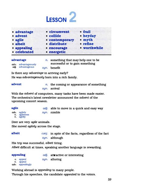 Sat Vocab 2 Lesson 8 Answers Epub