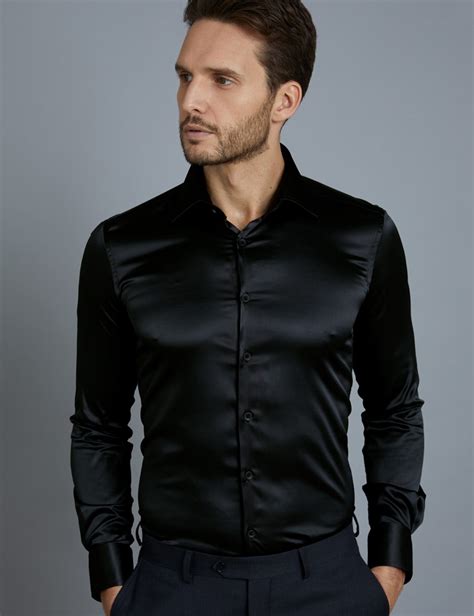 Satin Black Shirt Mens: A Guide to Style and Sophistication