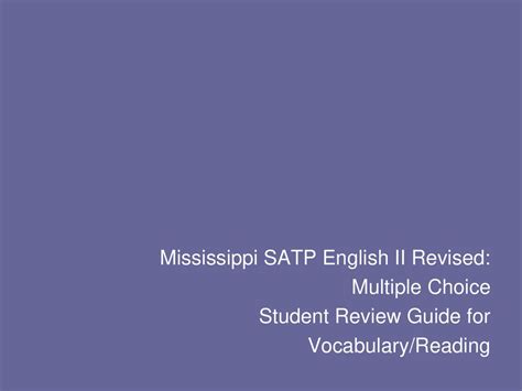 Satp English 2 Revised Answer Key 2006 Epub