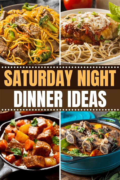 Saturday Night Meals Delicious Meals for the Weekend PDF