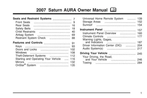 Saturn Aura Repair Manual Ebook PDF
