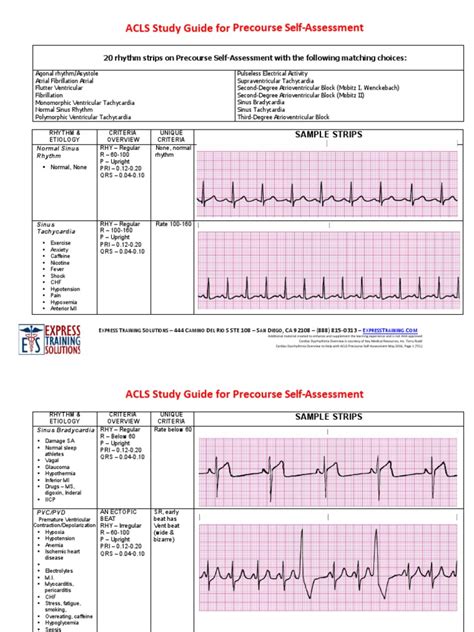 Saudi Heart Association Acls Pre Test Ebook Epub