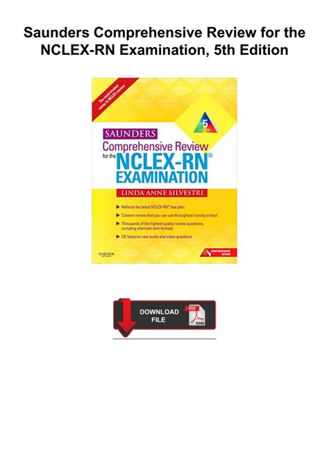 Saunders Comprehensive Review for the NCLEX-RN Examination 5th Edition Doc