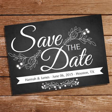 Save The Date Wedding Template