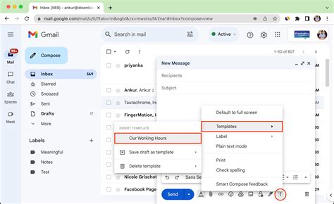 Saving Email Templates In Gmail