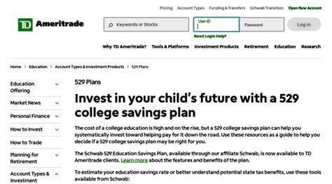 Saving for College with Ameritrade 529