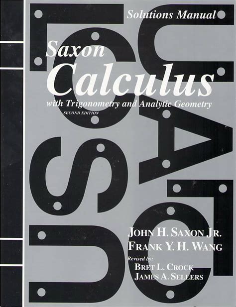 Saxon Calculus Solutions Manual Kindle Editon