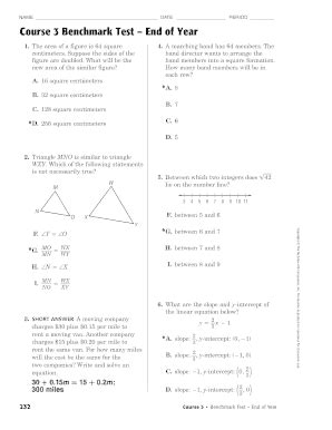 Saxon Course 3 Answers PDF