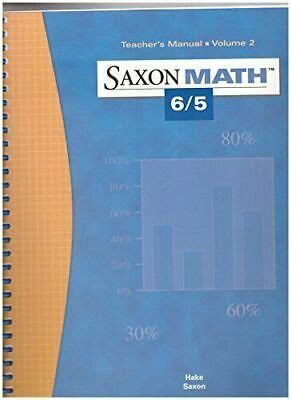 Saxon Math 6/5 (Teachers Manual, Volume 1) Ebook PDF