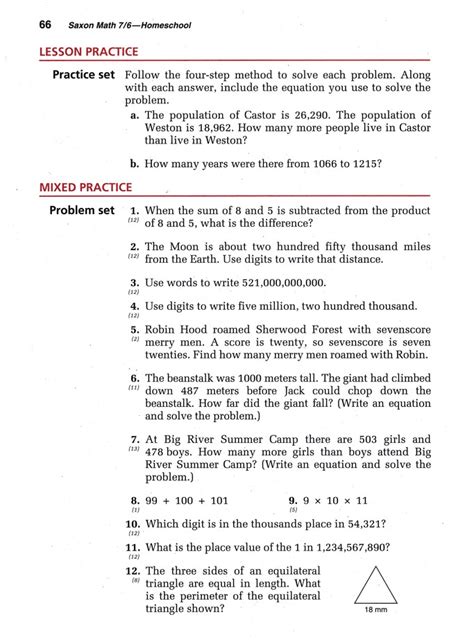 Saxon Math Answers Lesson 32 Kindle Editon