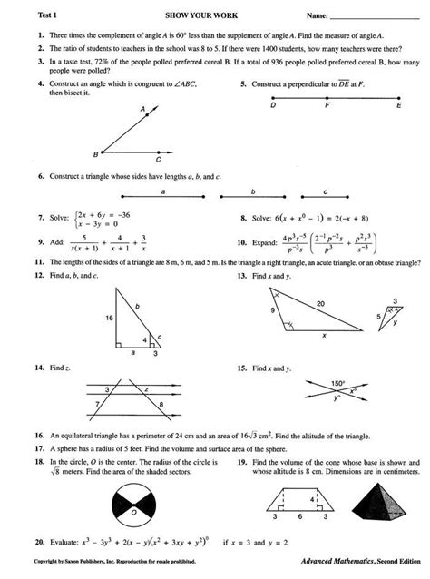 Saxon Math Course 2 Answer Key pdf Epub