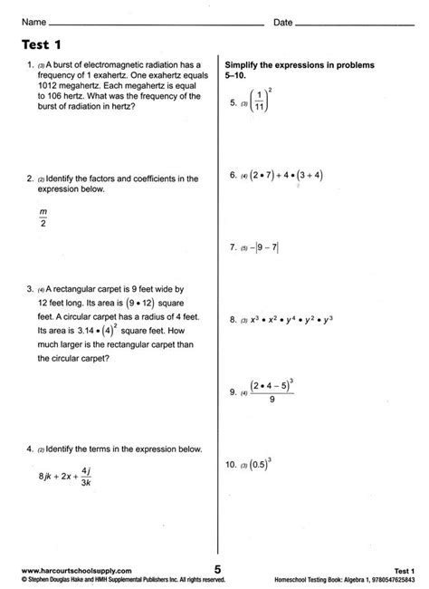 Saxon algebra 1 answer key 4th edition Ebook PDF