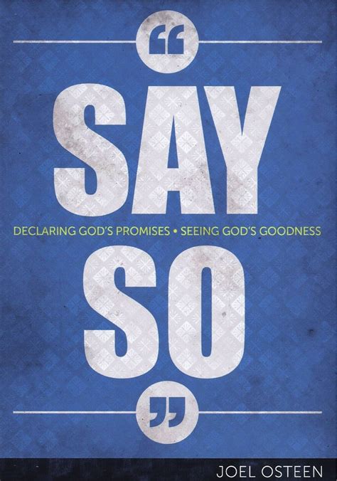 Say So Declaring God s Promises Seeing God s Goodiness PDF