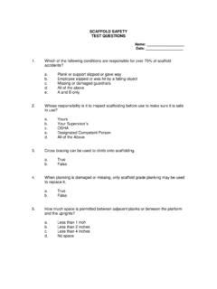 Scaffold Test Answers Doc