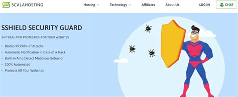 ScalaHosting SShield AI security system