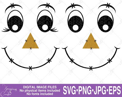 Scarecrow Eyes Template
