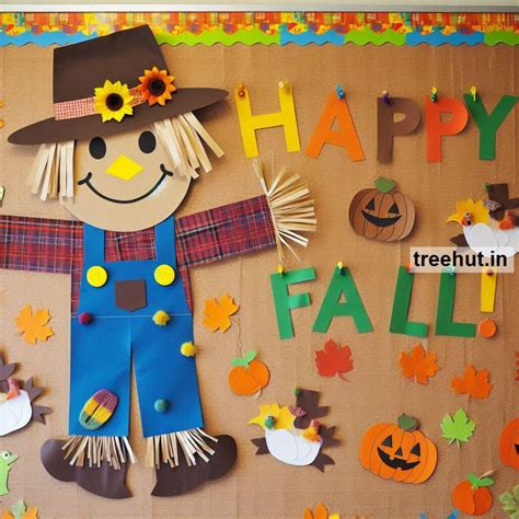 Scarecrow and Pumpkins Bulletin Board Kindle Editon