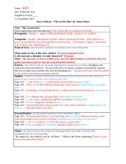 Scarlet Ibis Story Analysis Answer Key Epub