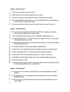 Scarlet Letter Study Guide Answers Doc