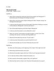 Scarlet Letter Study Guide Answers Chapter 12 Doc